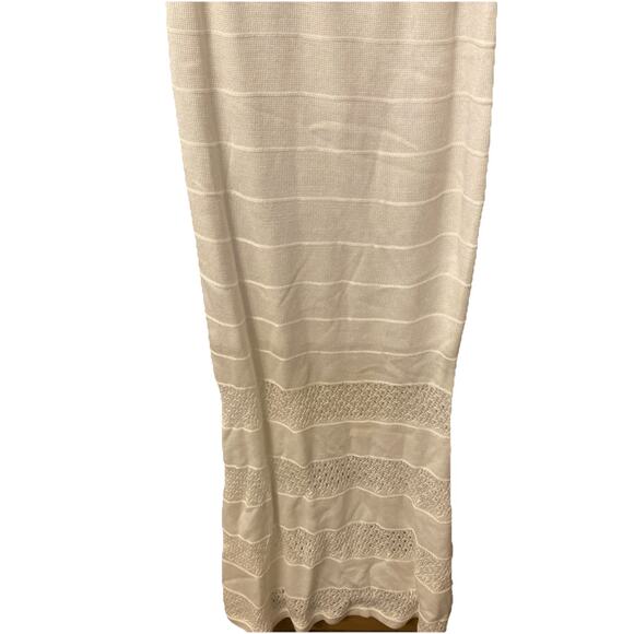 Venus White Crochet Maxi Dress Size S Beachy Resortwear Vacationcore Summer - Picture 8 of 9